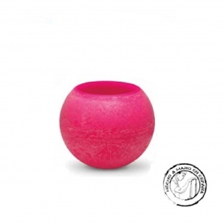 Vela Esfera IBIZA Flotante ROSA 15 cms.